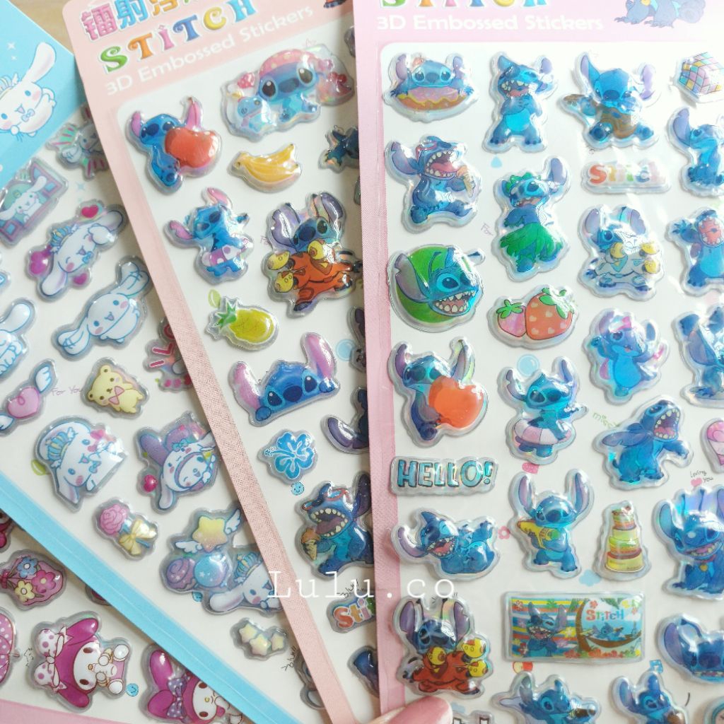 

Sticker timbul san*** stitch STK001