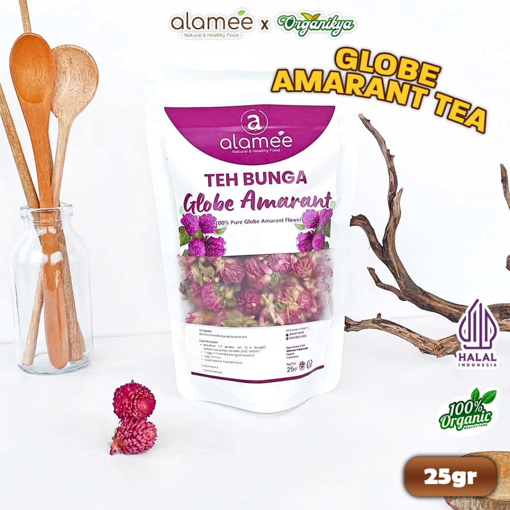 

Teh Bunga Globe Amaranth Tea Herbal Kering Organik Herbal Asli Dried Flower Alami 25 Gr organikya