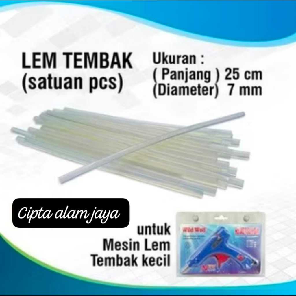 

Lem Tembak Lilin/Glue Gun Stick Kecil diameter 7 mm