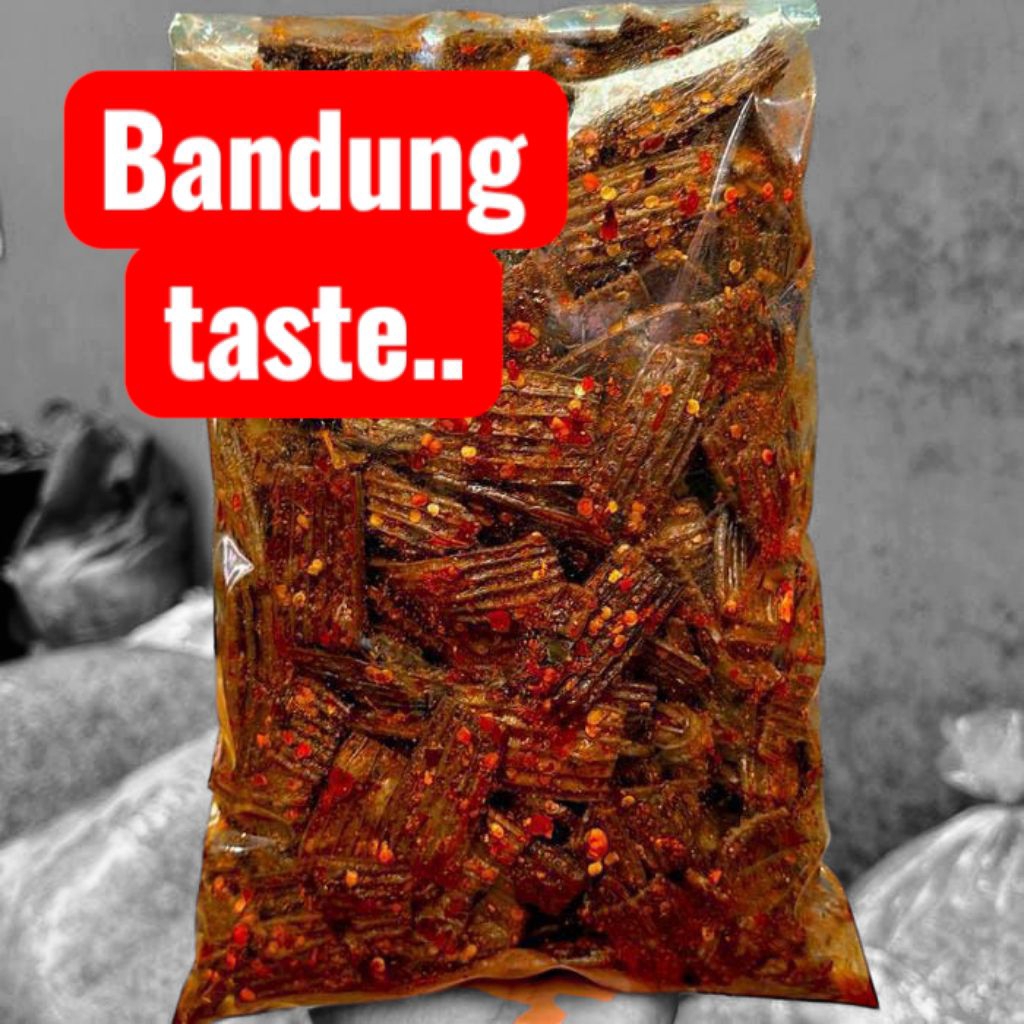 

PAKET USAHA 1BALL (2KG)Cemilan Kerupuk Genteng cikruh Pedas jajanan Anak Baandung viral