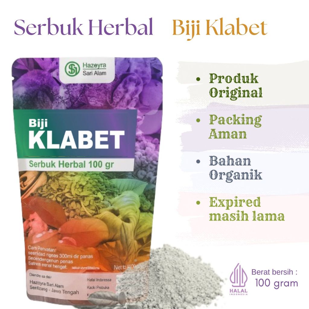 

bubuk serbuk biji klabet 100gr