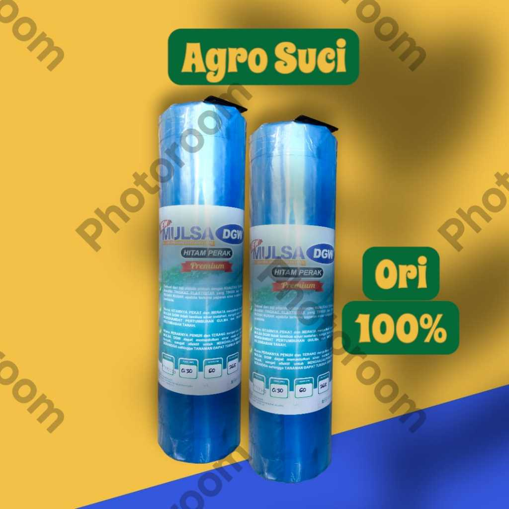 Plastik Mulsa Hitam Perak DGW Premium Lebar 120 CM Panjang 265 M -+ 9 KG