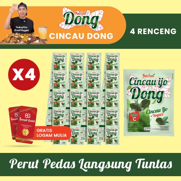 

Nutrisari Dong - Rasa Cincau Hijau [14gr x 40pcs] GRATIS Logam Mulia