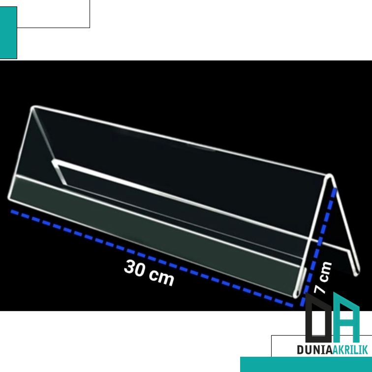 

PAPAN NAMA MEJA SEGITIGA AKRILIK 7X30CM