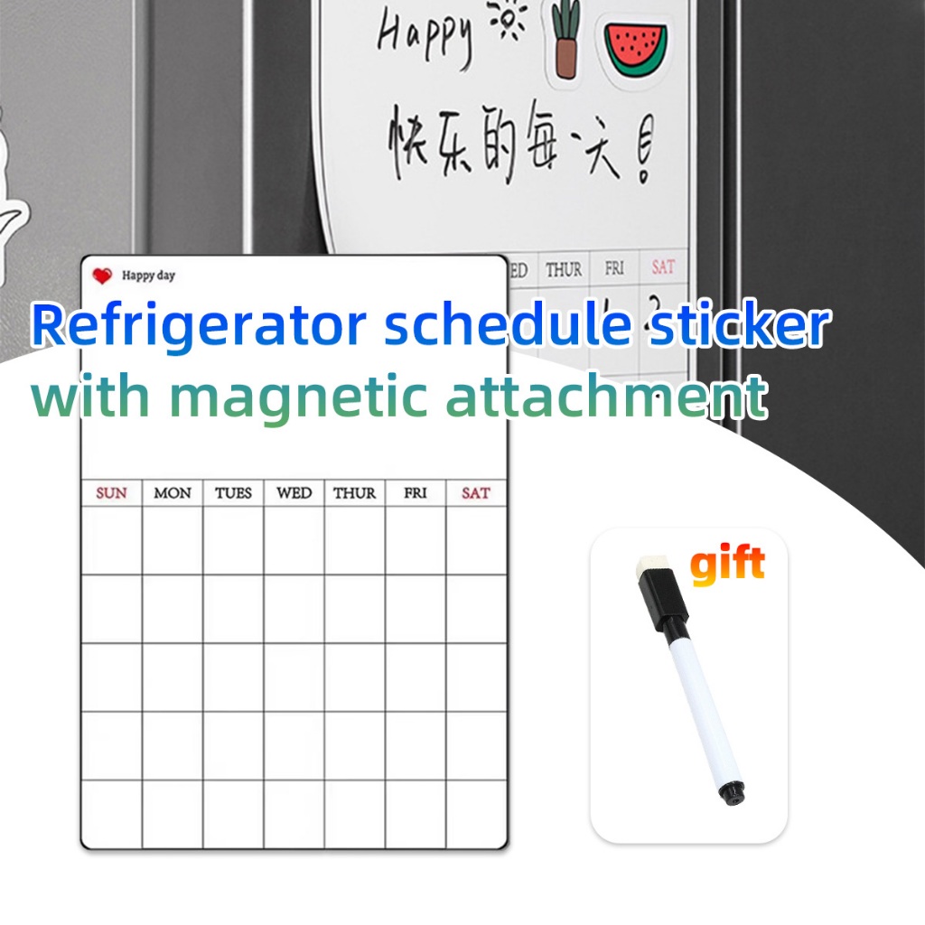 

【1SET】 Whiteboard Magnetic Perekat magnet, pemasangan tanpa jejak, dan tulisan halus Schedule Board Papan Tulis Magnet Whiteboard