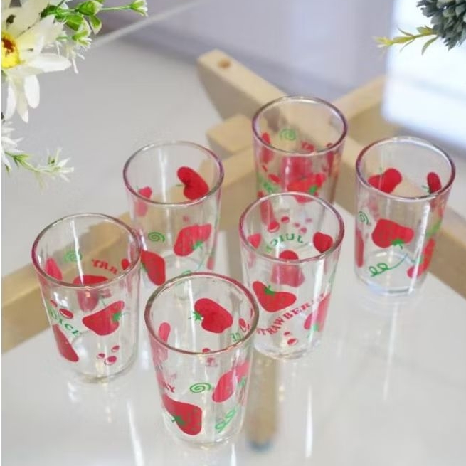 Gelas Kaca Set 6pcs Krishna/Gelas Kaca/Gelas Motif