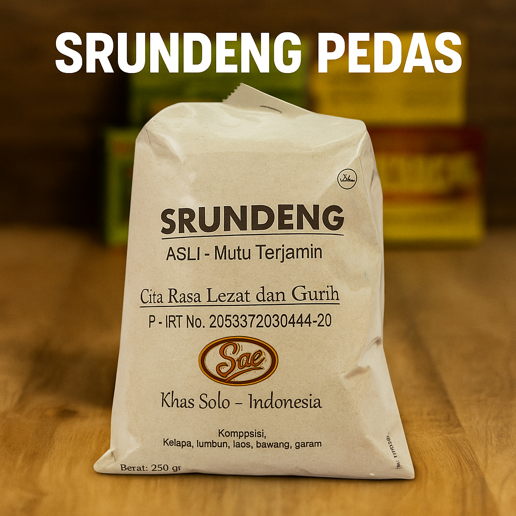 

Srundeng Pedas Spesial Merk SAE Asli Kota Solo