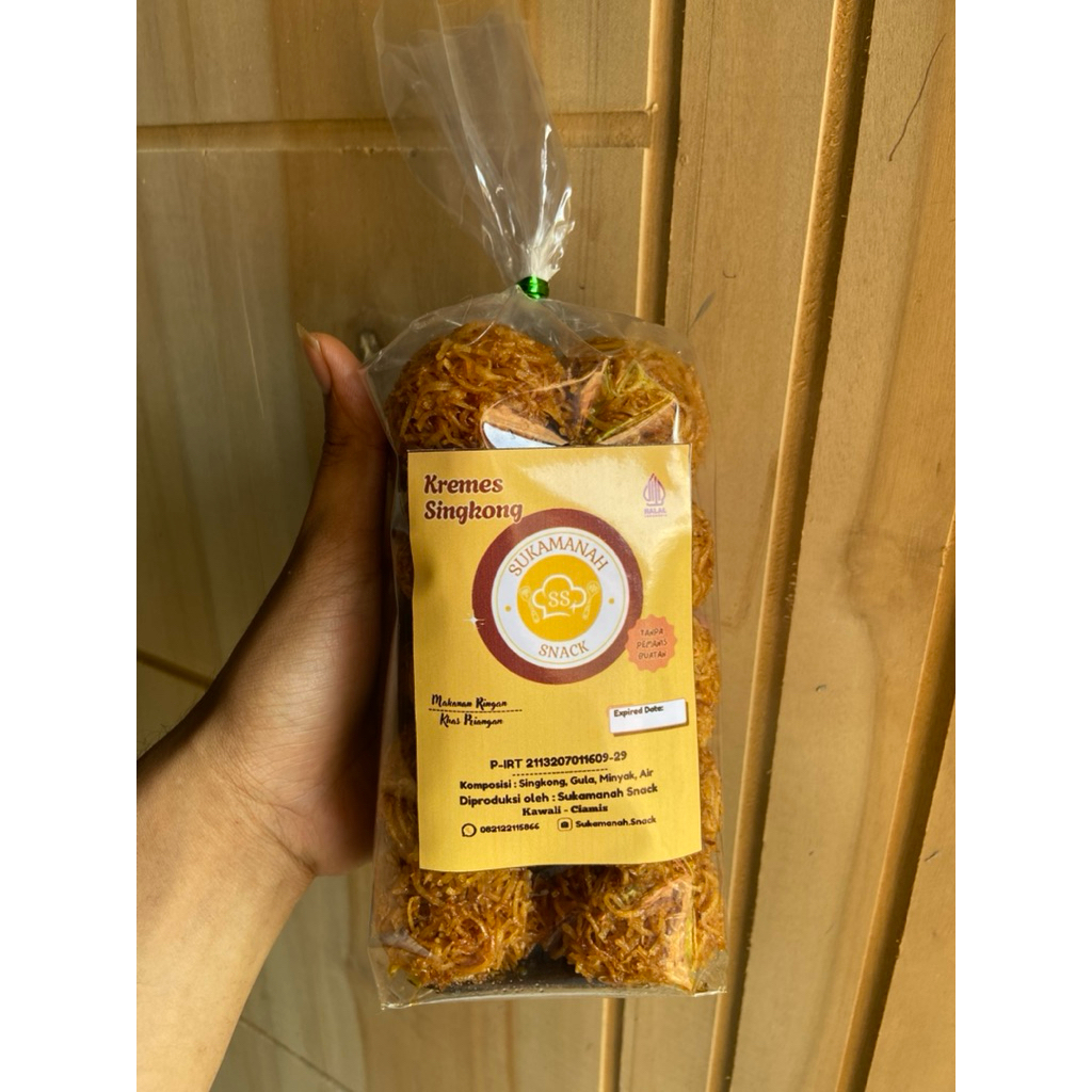 

Kremes singkong Sukamanah - kemasan oleh-oleh