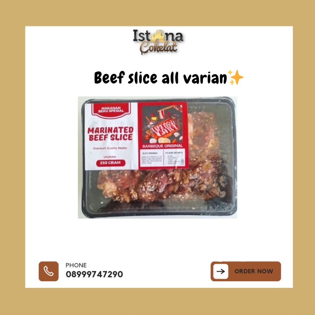 

[FROZEN] Daging Slice Marinasi 250gr