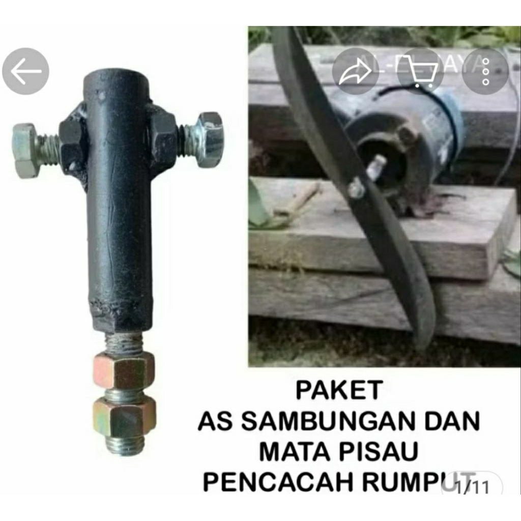 adapter cop as sambungan dinamo penccacah rumput
