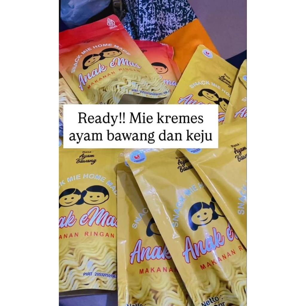 

MIE KREMES ANAK MAS RASA AYAM BAWANG 100gr