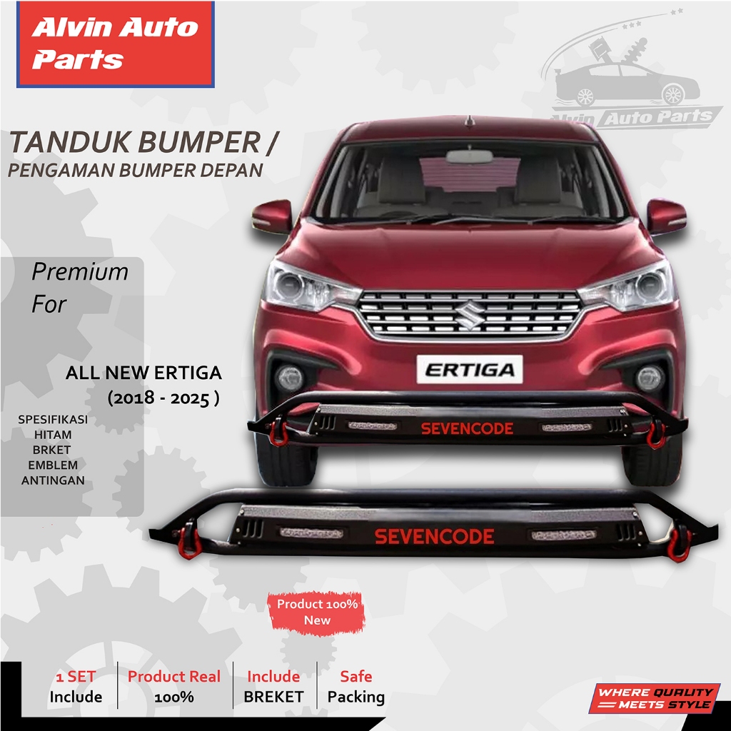 TANDUK DEPAN ALL NEW ERTIGA 2018 - 2025 / PENGAMAN BUMPER DEPAN ALL NEW ERTIGA COBRA STYLE