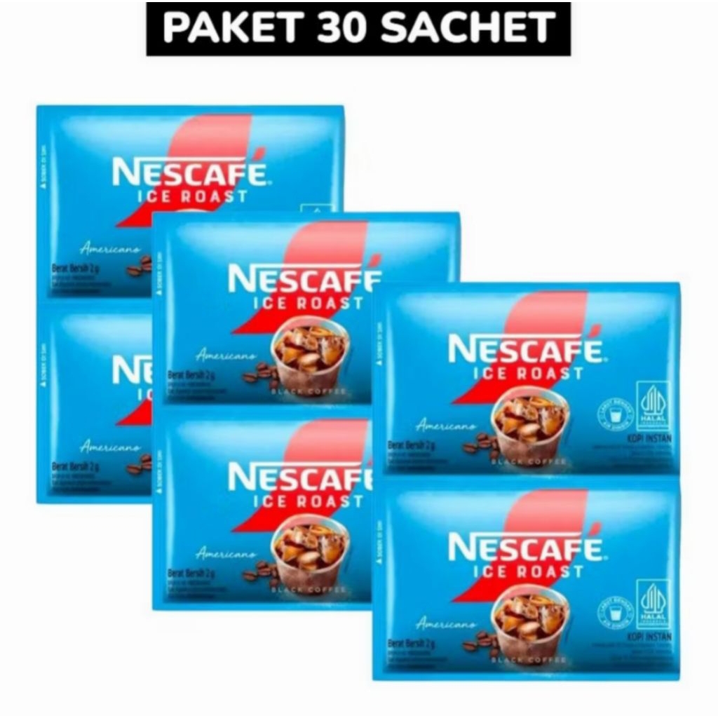 

Nescafe Ice Roast Americano Sachet 2g Isi 30 Sachet