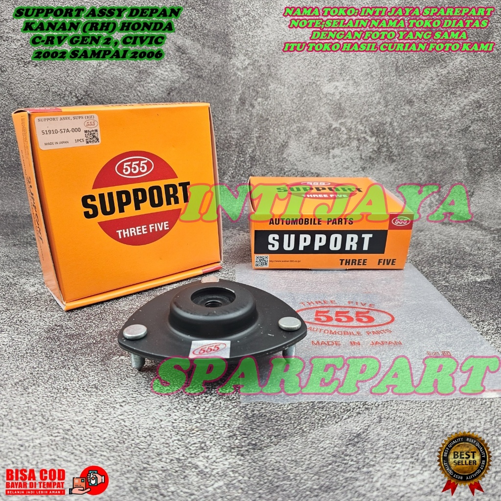 SUPORT SHOCK SOK DEPAN KANAN HONDA CRV GEN 2 2002-2006 555