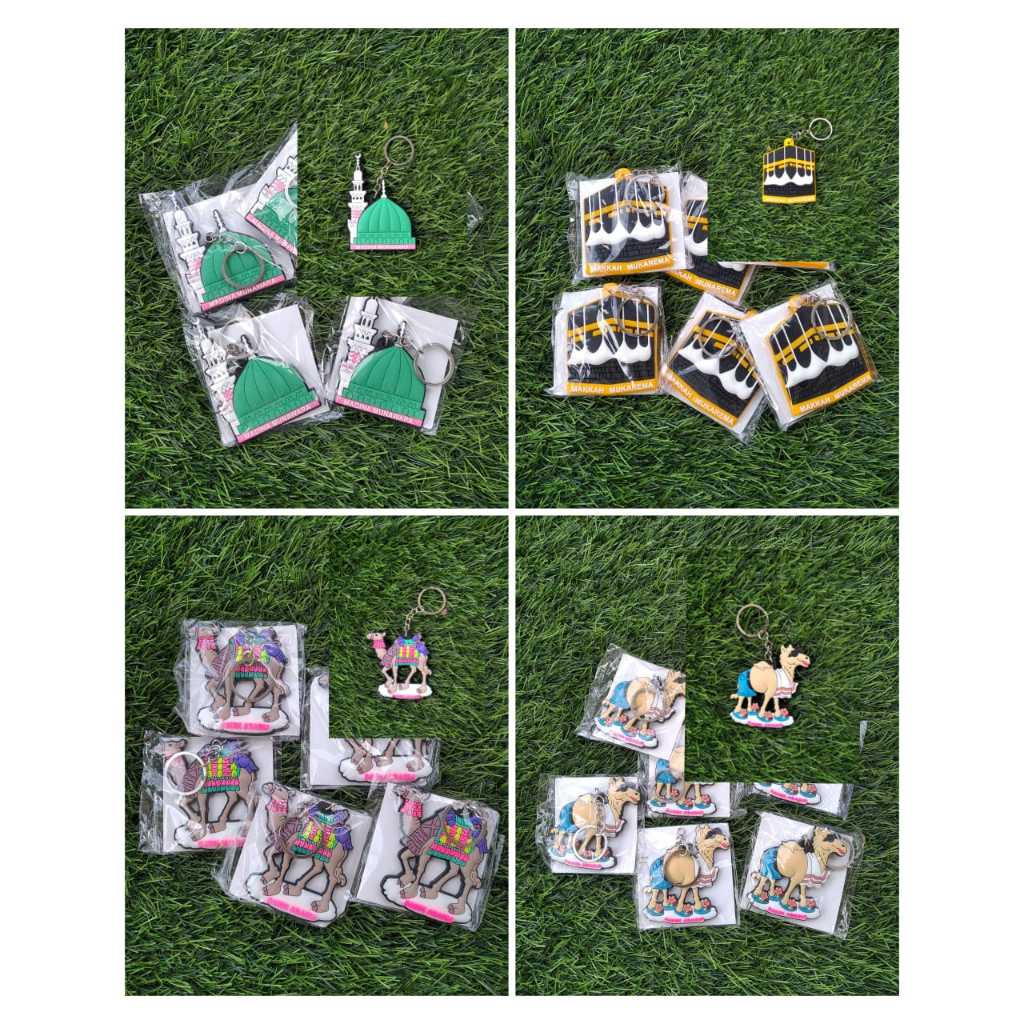 Gantungan Kunci Karet Unta/Kabah/Masjid Oleh Oleh Haji dan Umroh Souvenir Murah Berkualitas (Glosir)