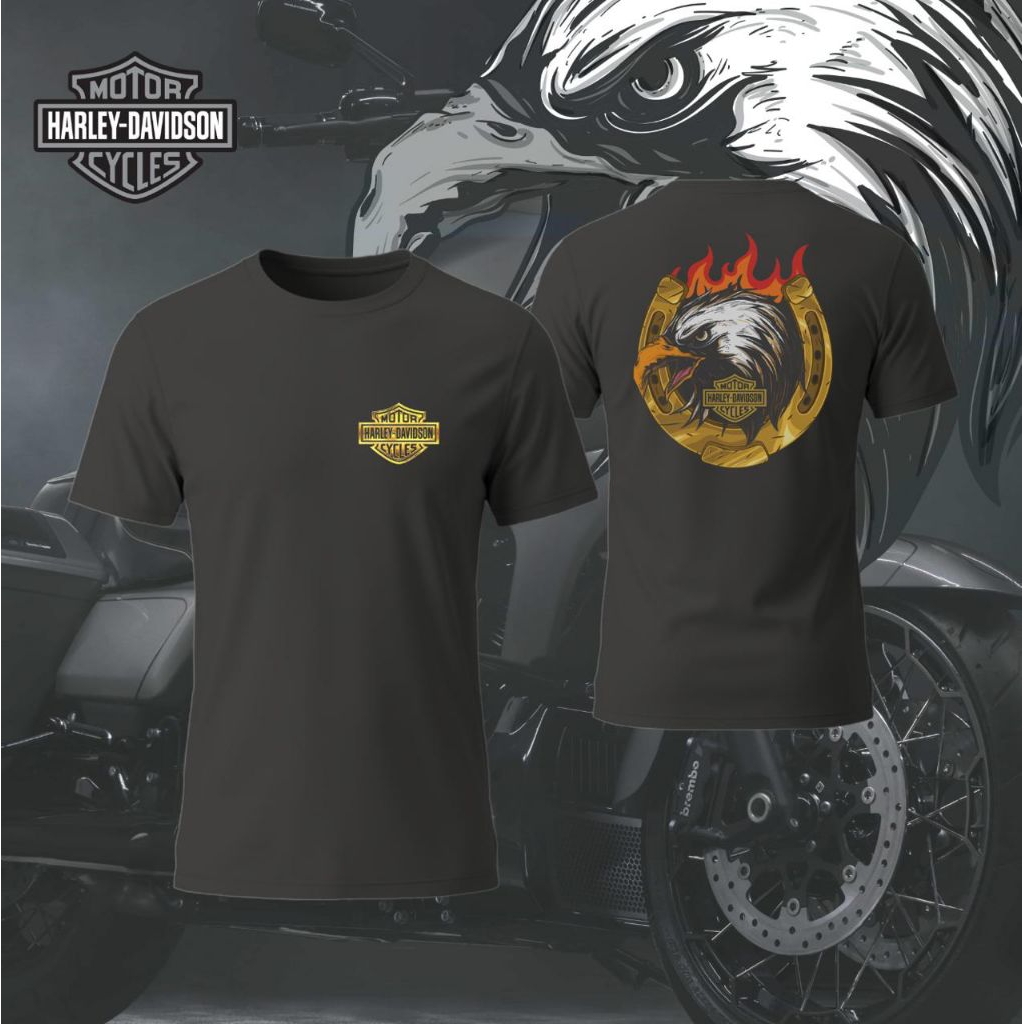 Kaos Unisex Harley - Davidson Longsleeve Harley - Davidson