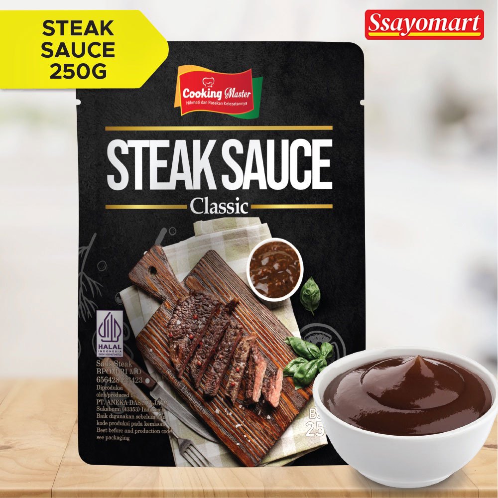 

Cooking Master/ Steak Sauce/ Saus Steak/ Sauce Steak Halal 250g 500g 1kg