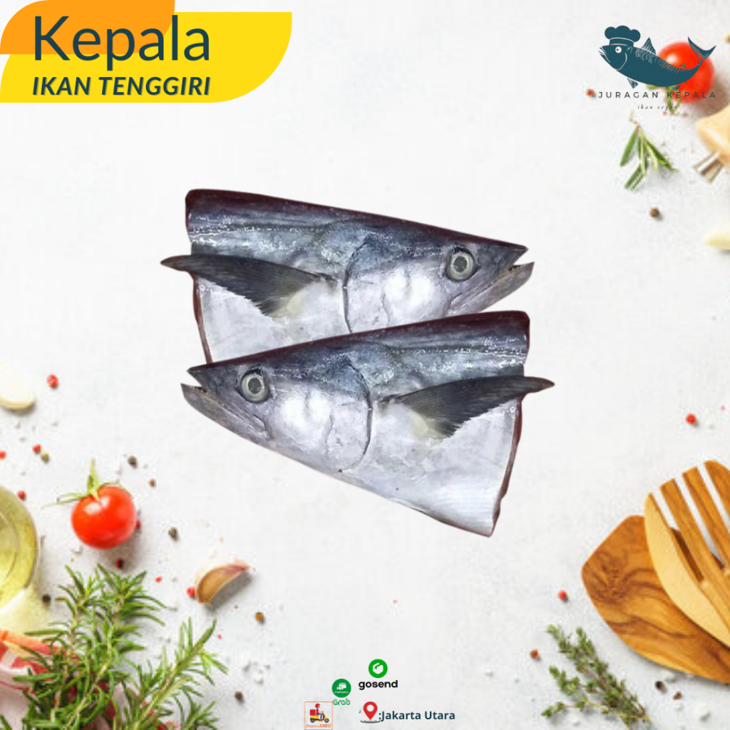 

Juragan Kepala Tenggiri/Kepala ikan Tenggiri 1kg kirim langsung