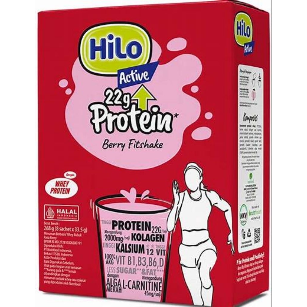 

Hilo Act Hiprot Berry Fitshake 268g 1dus isi 12pcs