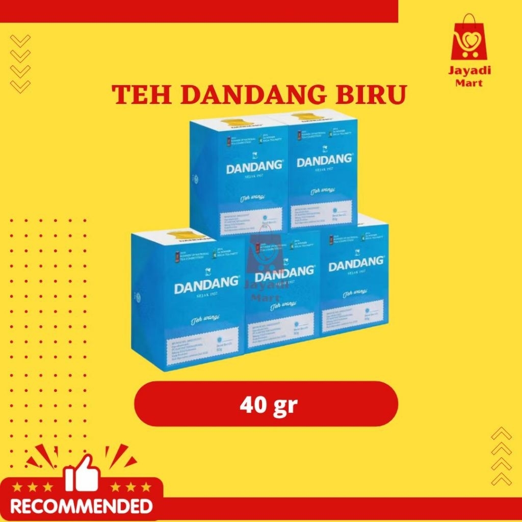 

TEH DANDANG BIRU 1 SLOP ISI 10 40GR - TEH SEDUH / WANGI