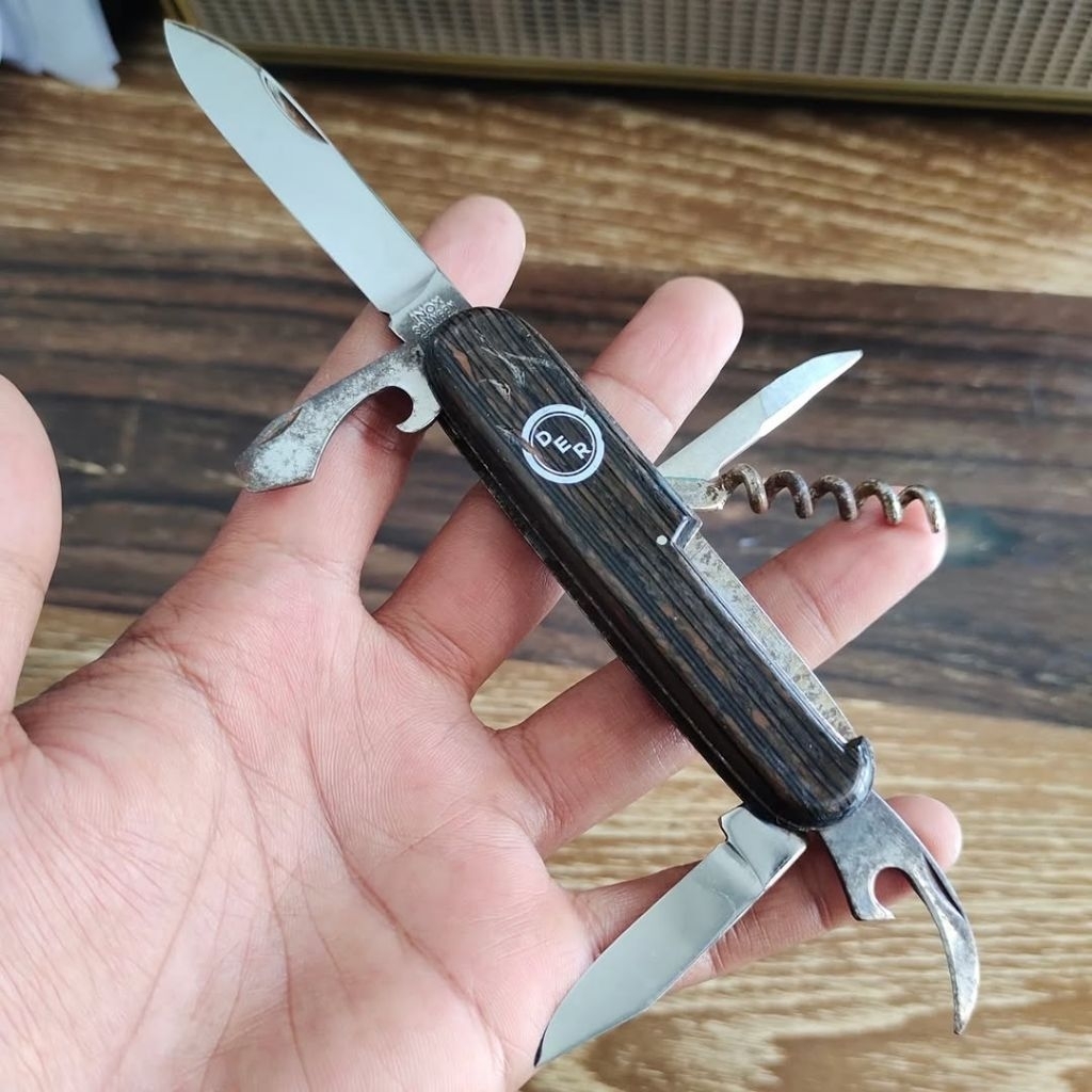 Pisau lipat Vintage INOX SOLINGEN GERMANY. Folding Knife Antik Jadul