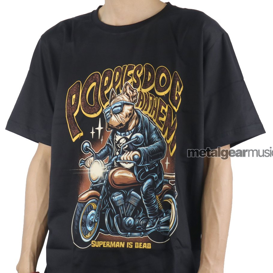 Metalgear merch Tshirt Superman Is Dead - Poppies Dog Anthem Katun S-3XL Kaos pria Original 100%