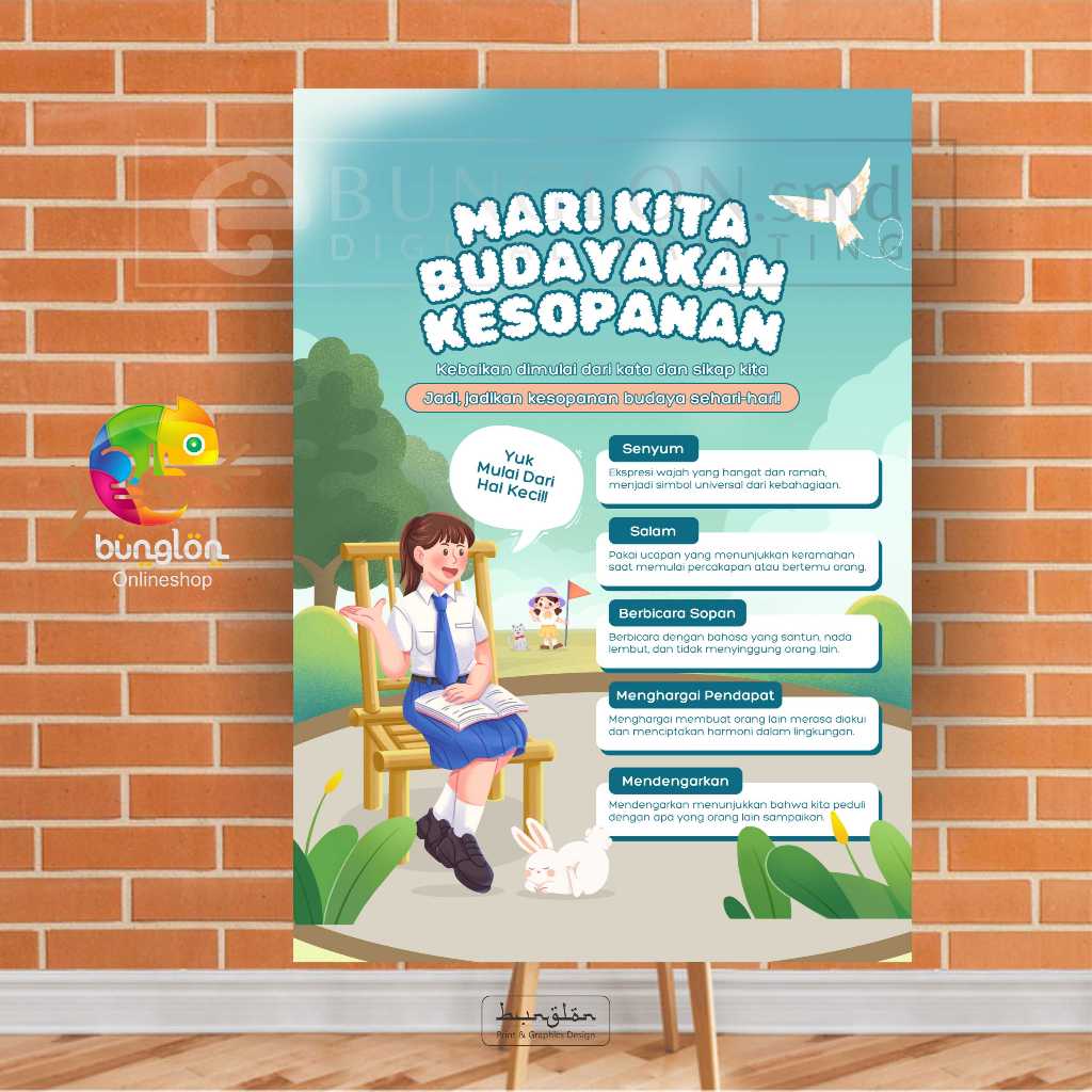 

Poster Mari Kita Budayakan Kesopanan