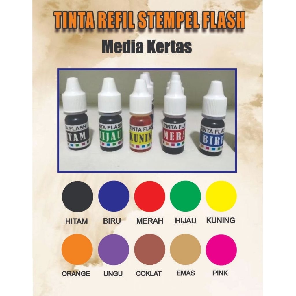 

tinta stempel flash media kertas