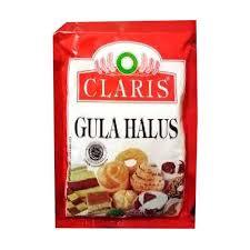 

CLARIS MERAH GULA HALUS 250GR X 1,TABURAN UNTUK KUKER/CAKE