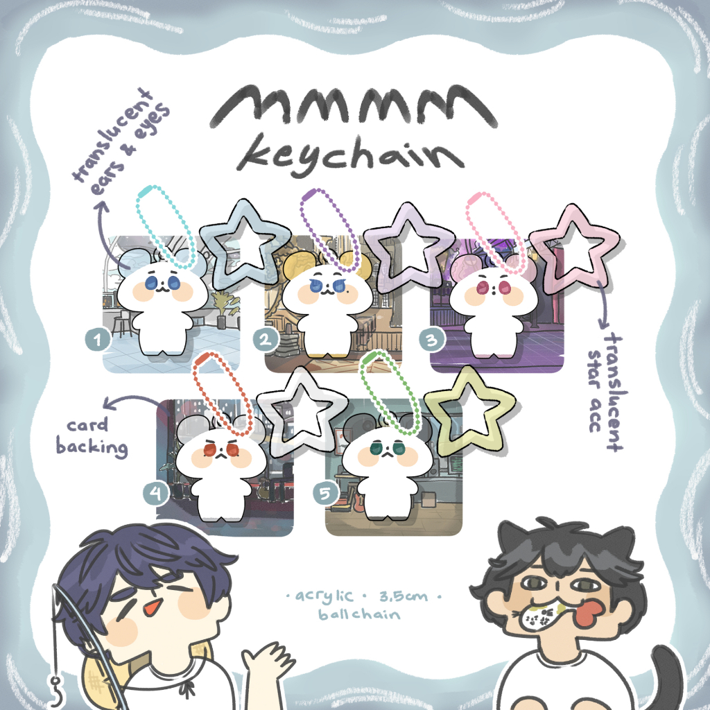 Plave MMMM Keychain Makhluk Alien Lucu