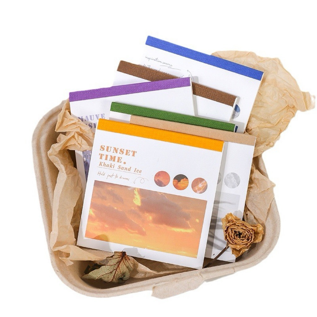 

(1DB) sticker book buku paper washi kertas kiss cut pemandangan alam langit awan sky cloud scenery