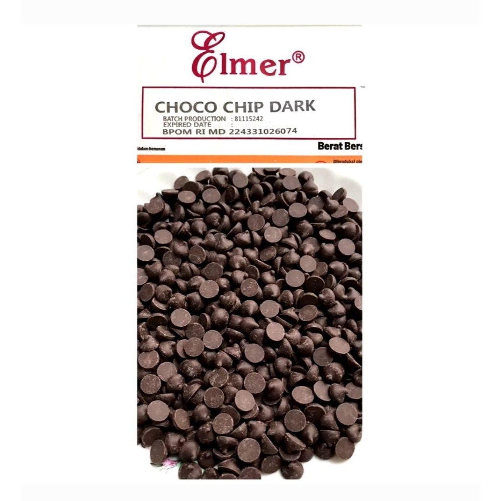 

Cokelat chip KERUCUT / cone chip chocolate / cocoa chip chocochip taper ELMER 100gr