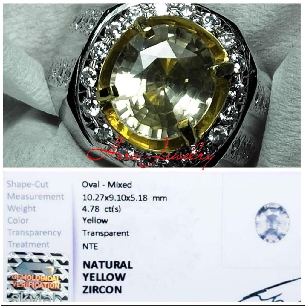 NATURAL YELLOW ZIRCON Ada blue sapphire ceylon safir srilanka red ruby birma tsavorite garnet topaz 