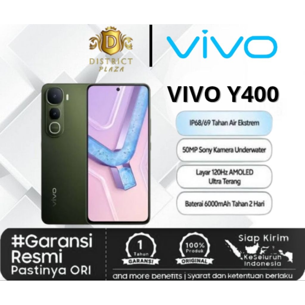 VIVO Y400 RAM 8/128Gb 8/256Gb Bergaransi Resmi VivoTerbaru 2025
