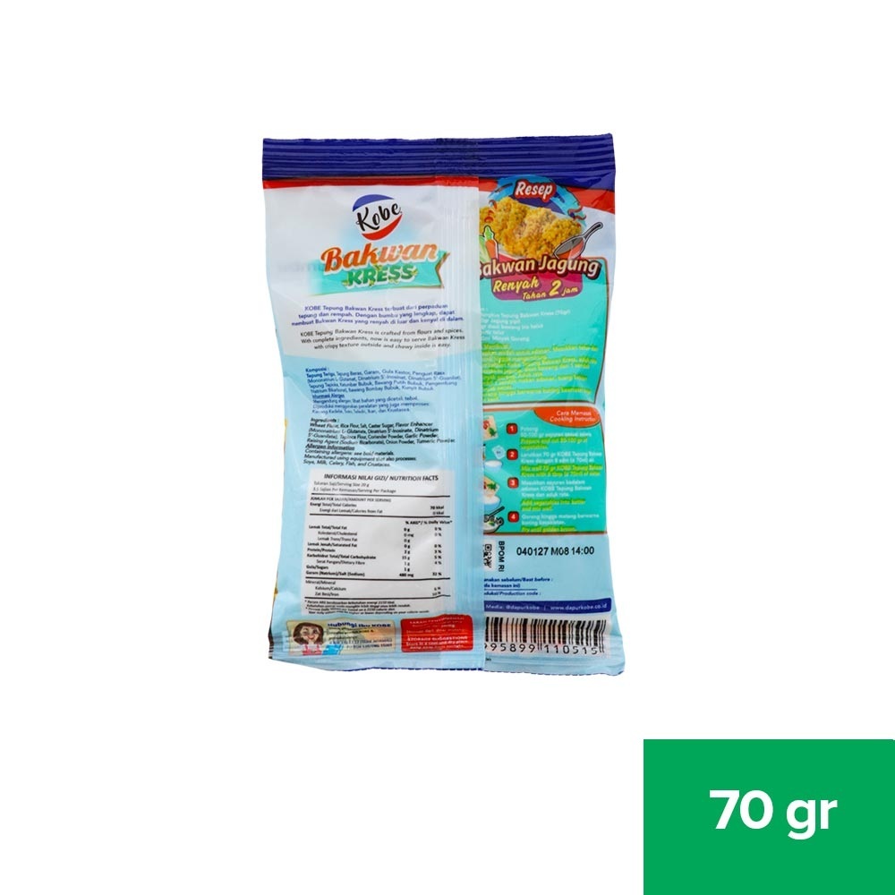 

KOBE TEPUNG BAKWAN N PERKEDEL 70GR