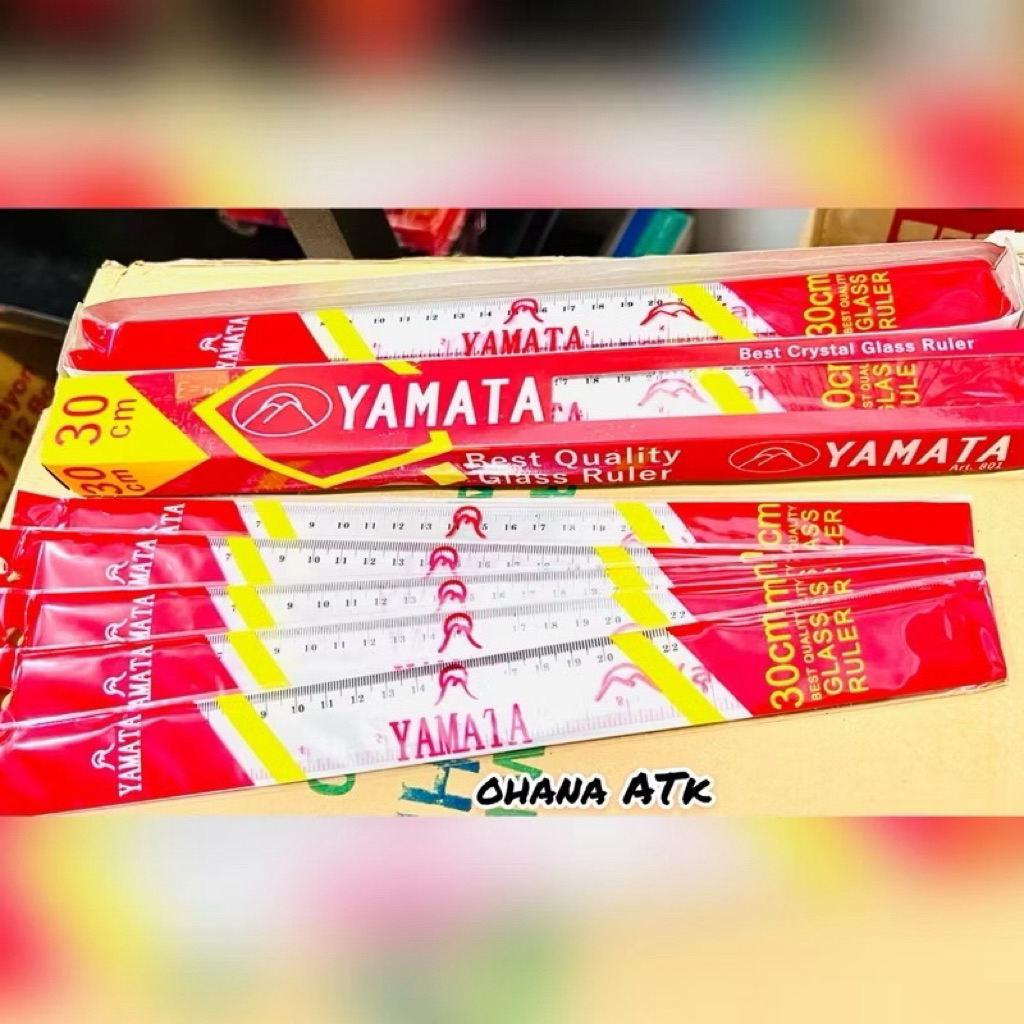 

[ 6 BIJI ] Penggaris Plastik 30 cm YAMATA 801