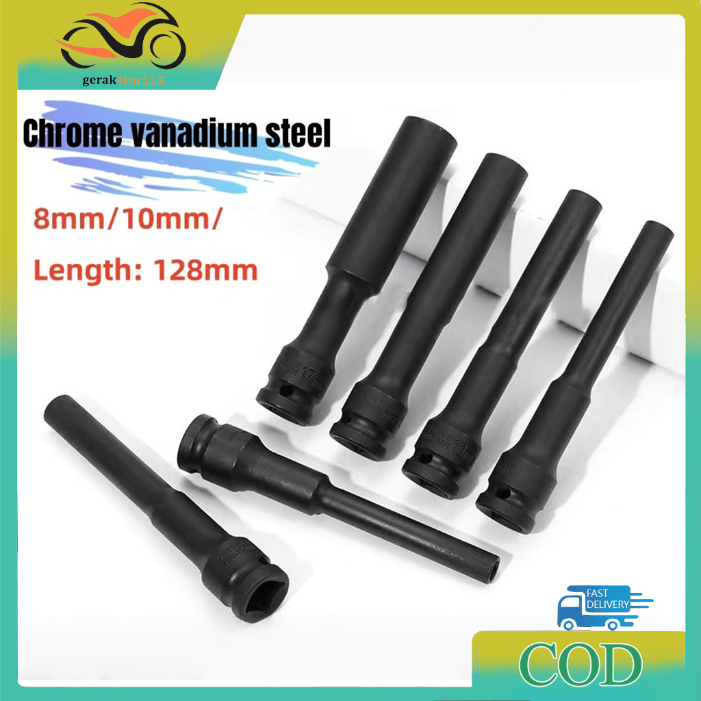 Mata Kunci Shock Cover Kunci Shock Panjang 8-10mm Extra Panjang Hex Socket Head Adapter COD