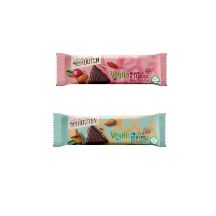 

VAN HOUTEN VEGAN ALMOND & BERRIES / SALTED CARAMEL 45 GR