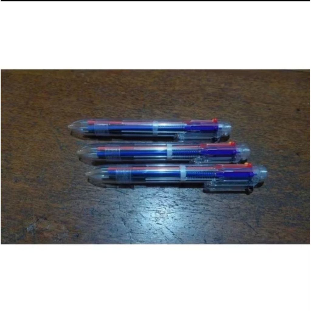 

[BOX ISI 12] PULPEN 6 IN 1 0.5MM / PENA BALLPOINT 6 WARNA /BOLPOIN 6 COLOR