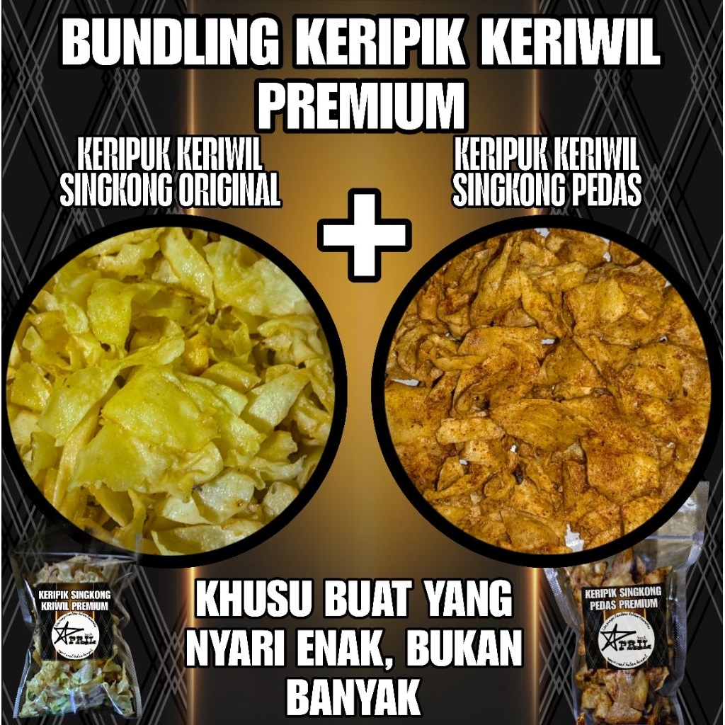 

PALING HEMAT!! BUNDLING KRIPIK SINGKONG PREMIUM