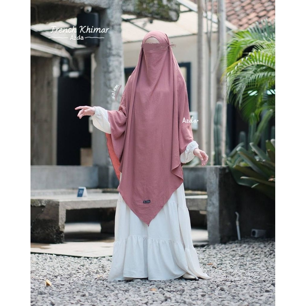 french khimar daily Cringkle by Azda | french khimar instan | french khimar daily