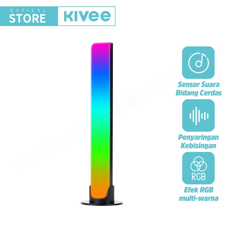 Lampu pikap strip LED spektrum audio, sensor suara, indikator ritme musik, lampu atmosfer dekoratif