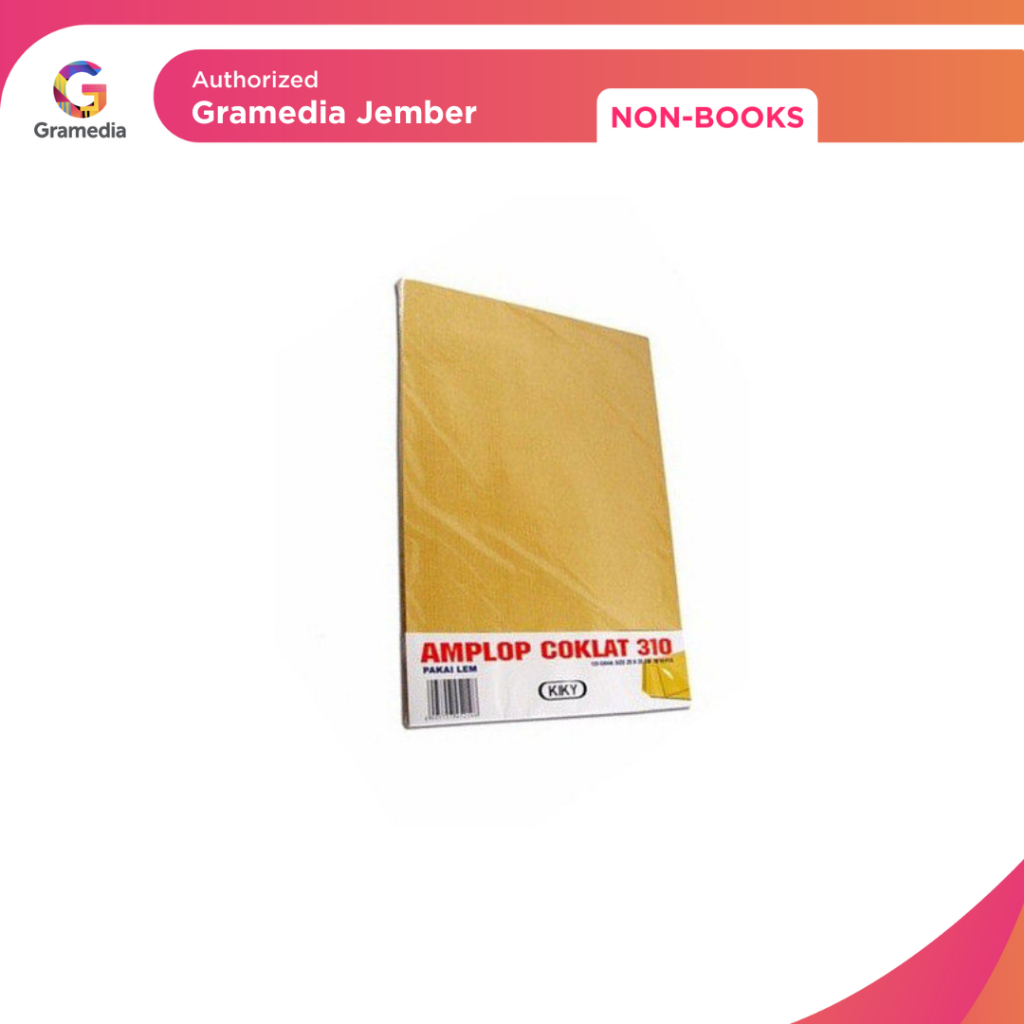 

KIKY AMPLOP COKLAT LEM 310 125GR /10PCS - Gramedia Jember