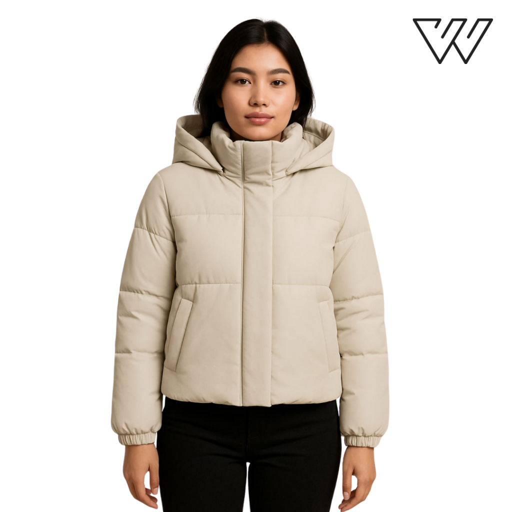 Winnes - Rainelle Puffer Jacket Boxy Crop Wanita