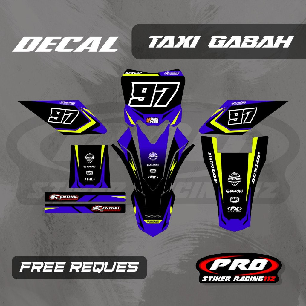 DECAL OJEK GABAH DECAL TAXI GABAH DECAL ANGKUT GABAH FREE CUSTOM