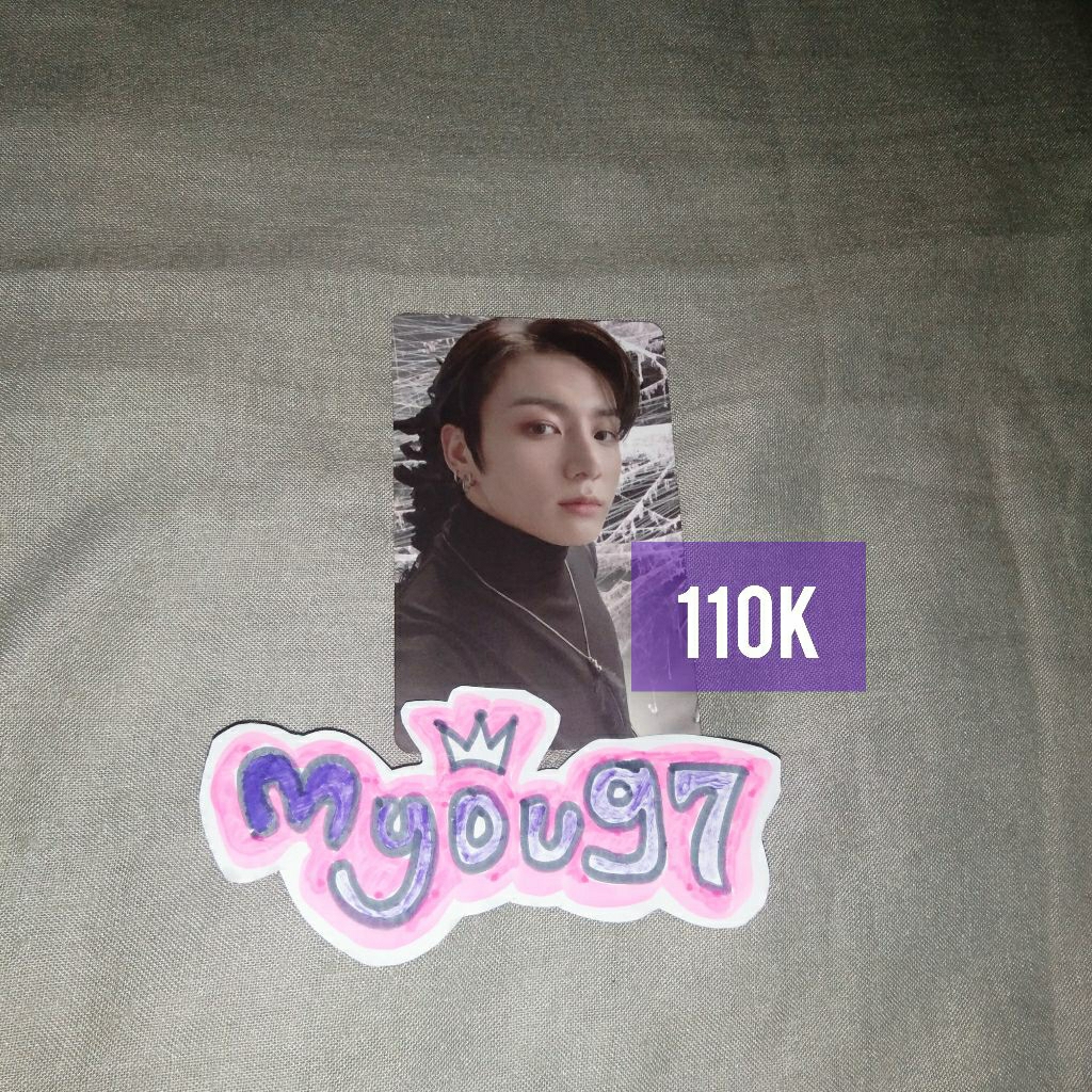 PHOTOCARD JUNGKOOK ALBUM MAP OF THE SOUL 7 VERSI 2/PC JUNGKOOK BLACK SWAN/BTS RM JIN SUGA JHOPE JIMI