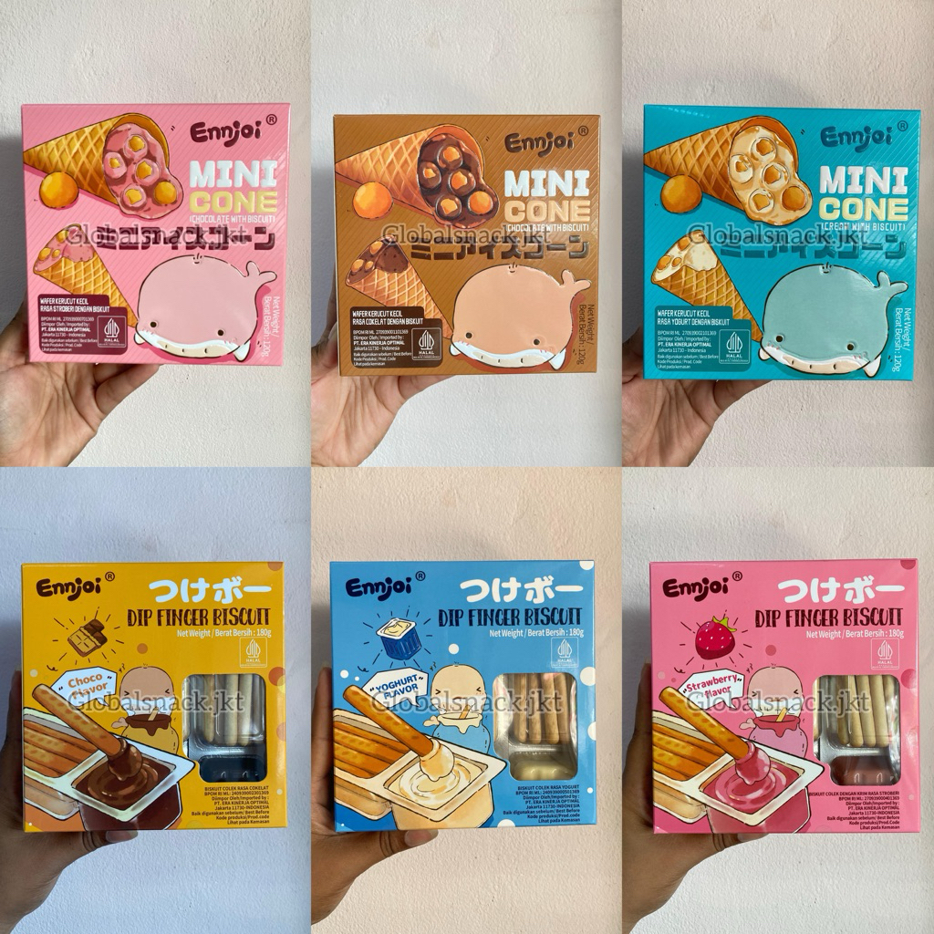 

ENNJOI DIP FINGER STRAWBERRY / YOGURT / CHOCOLATE / MINI CONE CHOCOLATE / STRAWBERRY / YOGURT