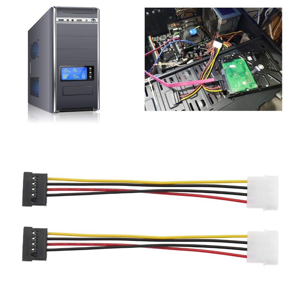 KABEL POWER SATA / Kabel Power SATA Male to IDE Female / Kabel Power SATA Molex Male 4 Pin ke SATA C