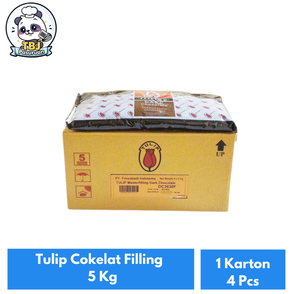 

Tulip Cokelat Filling 5 Kg Kemasan 1 Karton Isi 4 Pcs