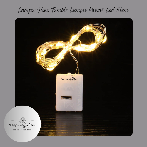 Lampu Hias Tumblr Lampu Kawat Led 50cm Dekorasi Warna Warm White